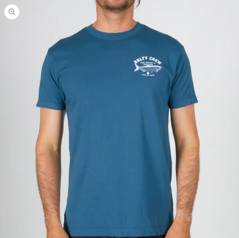 Salty Crew Tarpon Premium SS Tee - Deep Sea Blue Mens T Shirt