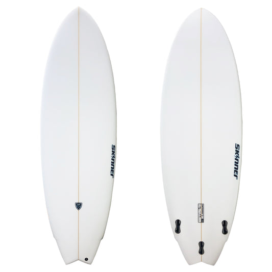 Skinner 5'10 x 21.3" 38.1 Liters Wing Swallow Fish Surfboard