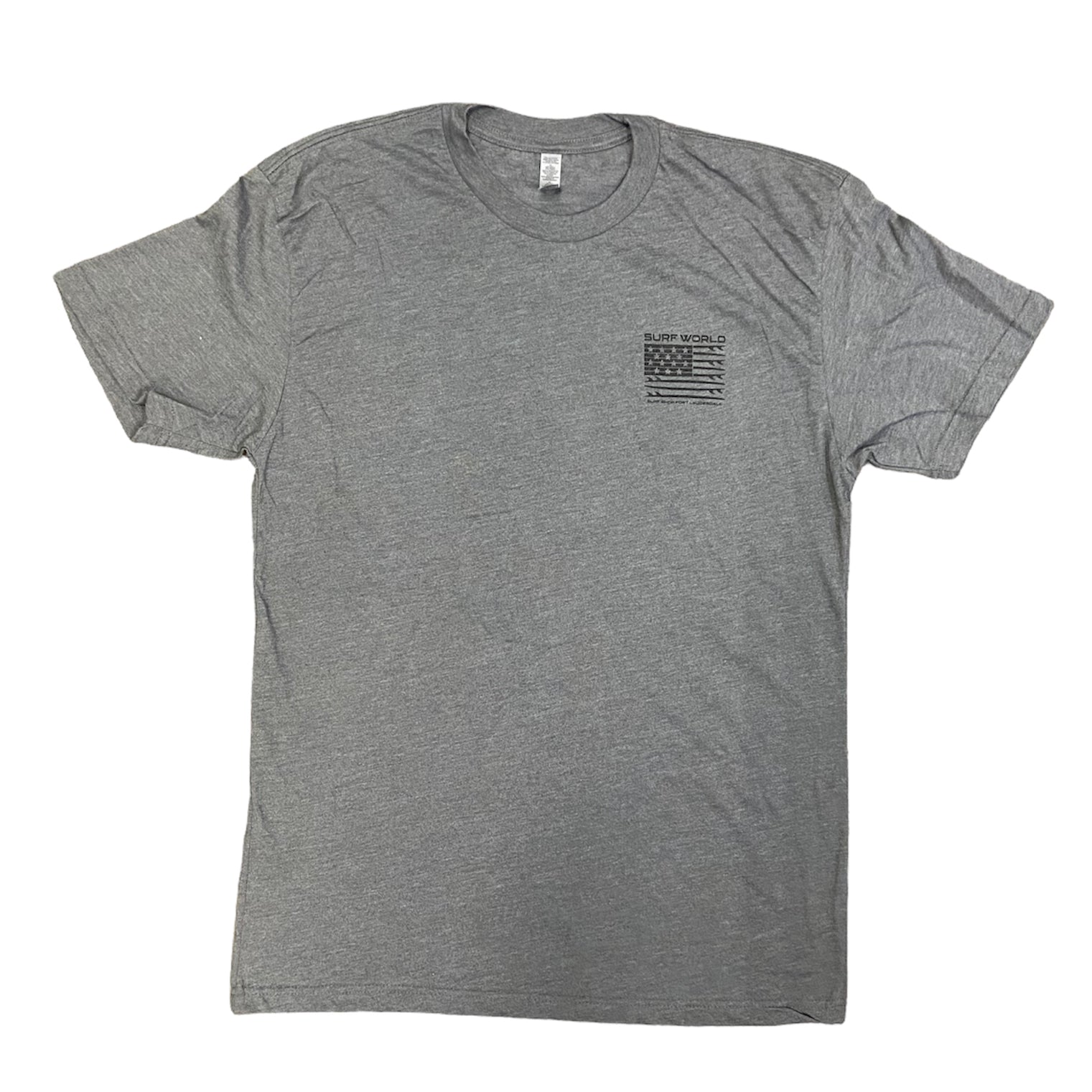 Surf World Stars and Boards Tee Shirt - Heather Grey Mens T Shirt