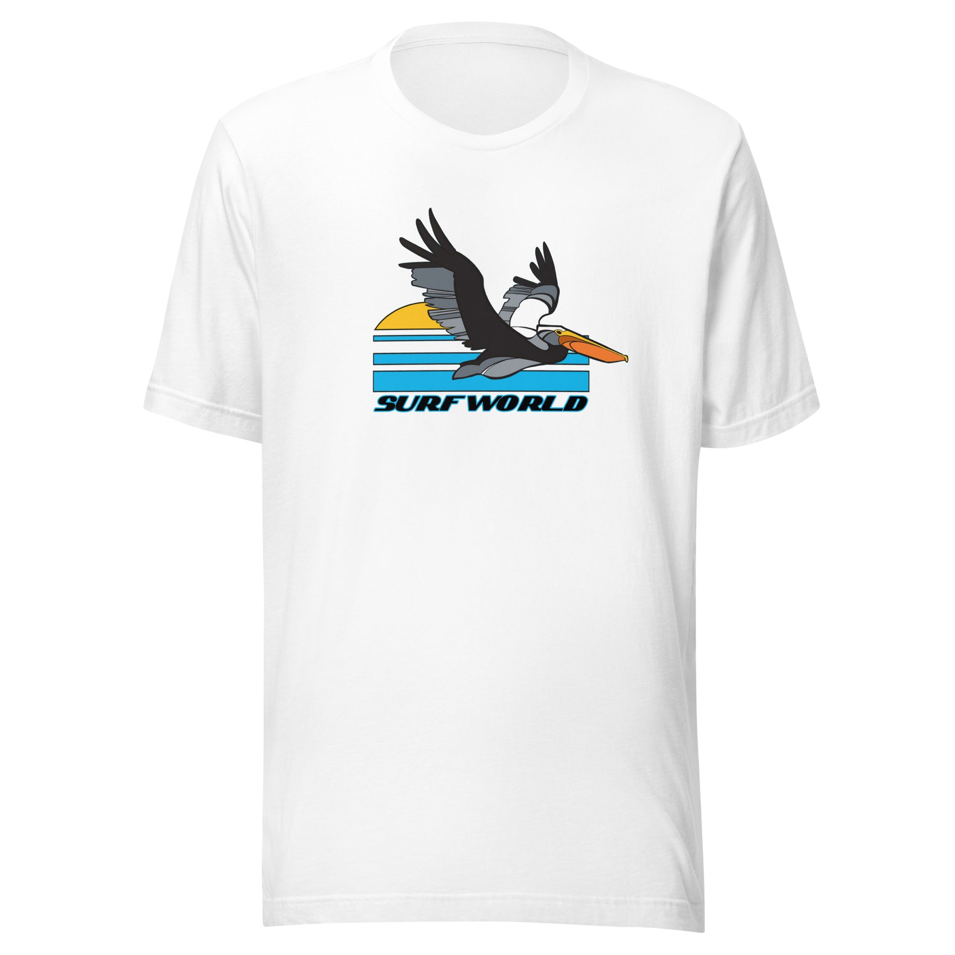 Surf World Florida Pelican Unisex t-shirt Mens T Shirt White