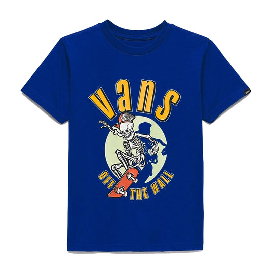 Vans Toddler / Boys Spotlight Skeleton Short-Sleeve Shirt - Dark Royal Boys T Shirt