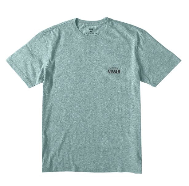 Vissla Quality Goods SS Mens T Shirt - Jade Heather Mens T Shirt