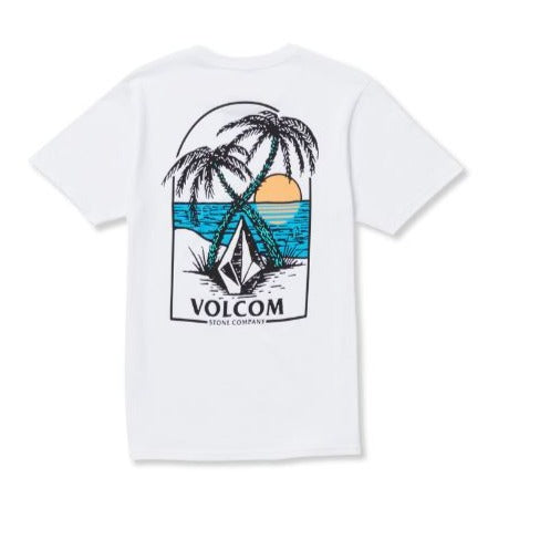 Volcom Glassy Daze SS Tee Shirt - White Mens T Shirt