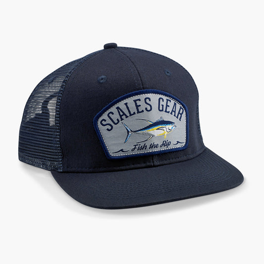 SCALES Fish the Rip Trucker Hat - Navy Mens Hat
