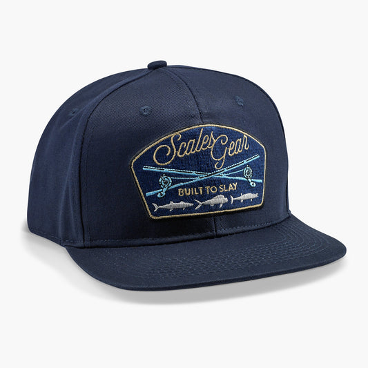 SCALES In The Meat Snapback Hat - Navy Mens Hat