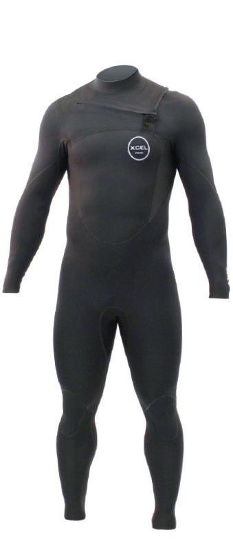 Xcel 2mm Comp Front Zip Fullsuit - Black