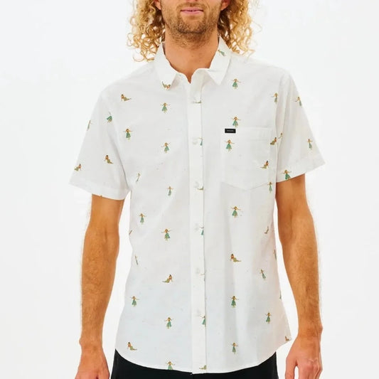 Ripcurl Hula Breach Girl Woven Shirt - White Mens Woven Shirt