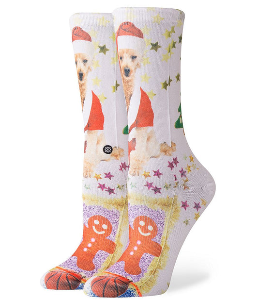 Stance Womens Mrs Paws Socks (Medium 8-10.5) - White Socks