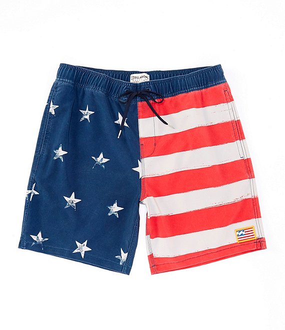 Billabong Sundays Layback 18" Mens Boardshorts - Americana Mens Boardshorts