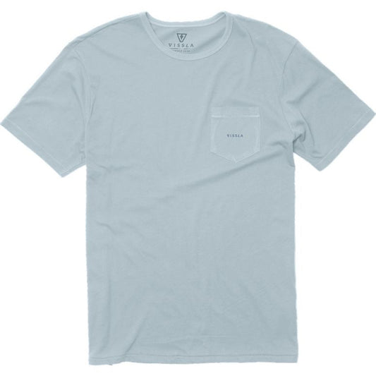 Vissla Vintage Organic Pocket Mens T Shirt - Chambray Mens T Shirt