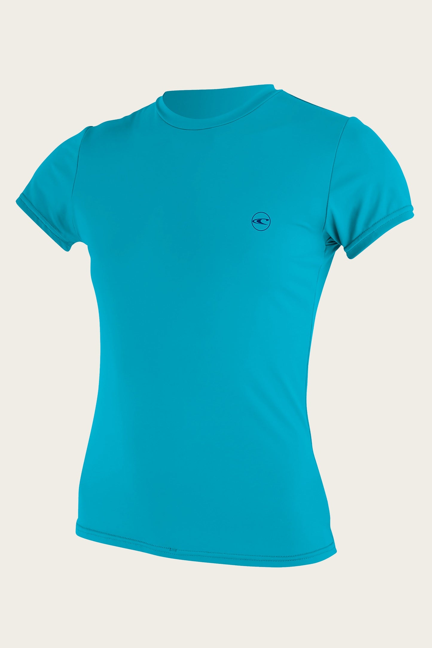 O'Neill 5089 Women's SS Basic UPF 30+ Sun Shirt - Turquoise Womens Rashguard