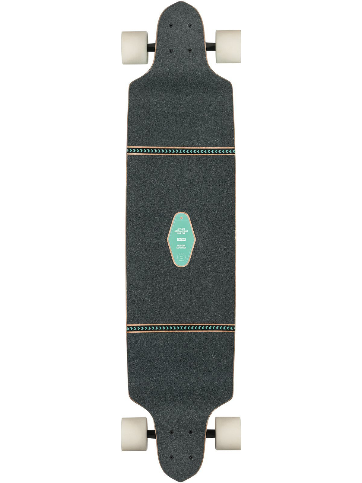 Globe Banner Stone Drop Deck Longboard Skateboard - Lodge Longboard Complete
