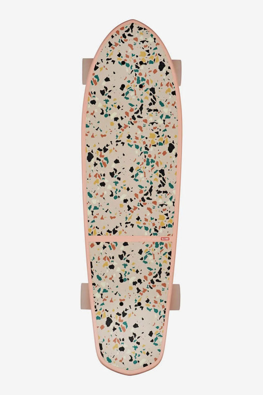 Globe Big Blazer 32" Cruiser Skateboard - Sea Shell Terrazzo Longboard Complete