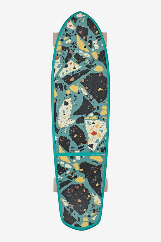 Globe Blazer XL 36" Cruiser Skateboard - Lagoon Terrazzo Longboard Complete