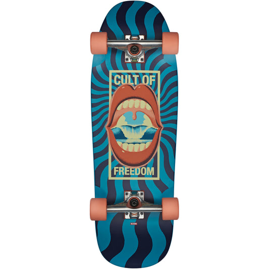 Globe Dealer 29.5" Cruiserboard - Cult of Freedom / Blue Complete Skateboard