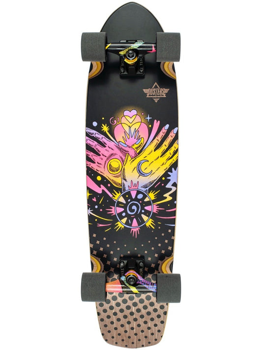 Duster Stardust 31" Black Cruiser Skateboard Longboard Complete