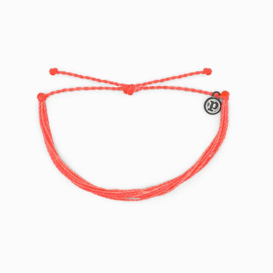 Pura Vida Bright Solid Orginal Bracelet - Coral Jewelry