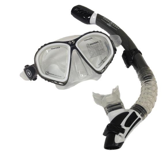 US Divers Royal Coronado Mask / Snorkel Combo Kit - BLK snorkel Black