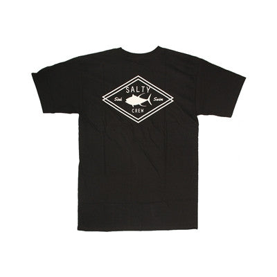 Salty Crew Double Diamond Pocket Tee Black 113104 BLK Mens T Shirt