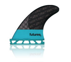 Futures Fins V2F4 Blackstix 3.0 Thruster Turquoise Fins 4540412 Fins