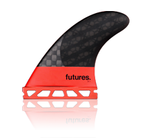 Futures Fins V2JC1 Blackstix 3.0 Thruster Red Fins 4550406 Fins