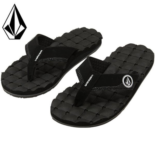 Volcom Recliner Men's Sandal - Black White Mens Footwear