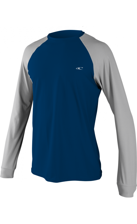 Oneill Mens 24-7 TECH LS CREW Deep Sea Lunar Oneill MensRoyal Grey Rashguard