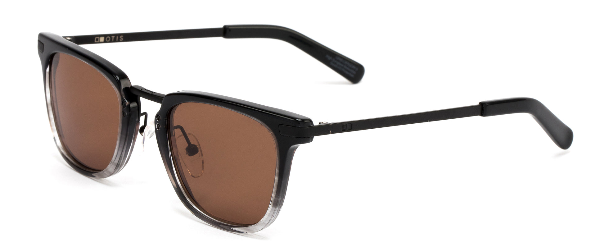 Otis The Talk Mineral Glass Sunglasses - Smoke Gradient Brown Polarized Sunglasses