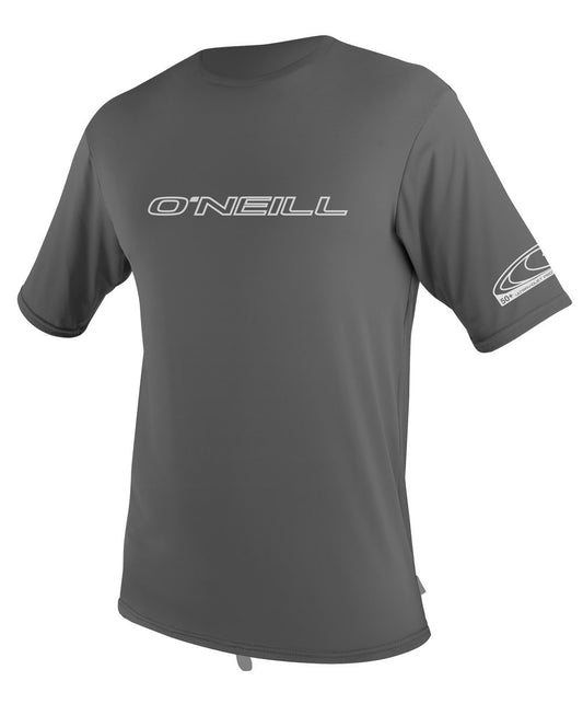 Oneill Basic Skins Rash SS Tee Smoke Grey Rashguard Sun Protection