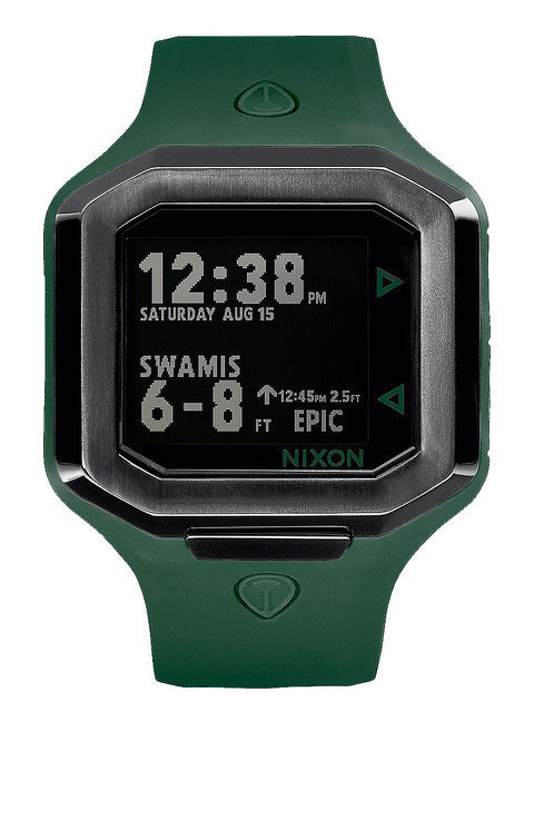 Nixon Ultratide Olive Gunmetal Watch A476209900 watches