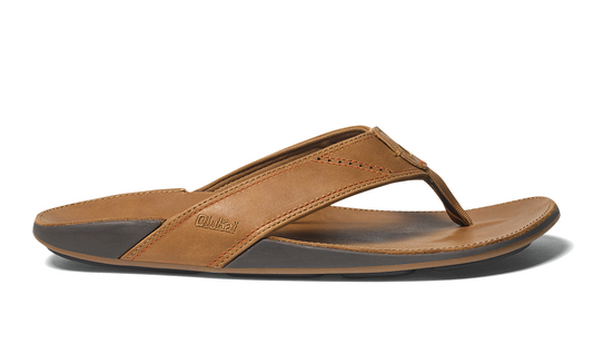 Olukai Nui Men's Leather Sandals - Tan / Tan Mens Footwear 13