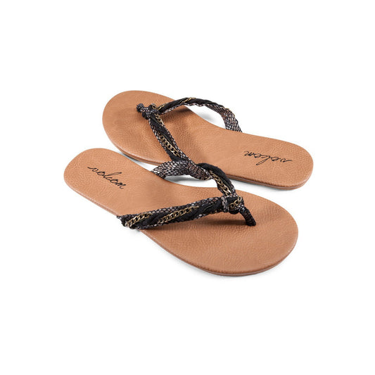 Volcom Beach Party Sandal Black Combo W0811551BLC Womens Footwear