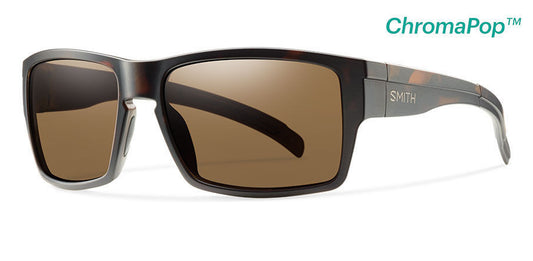 Smith Outlier XL Matte Tortoise ChromaPop Polarized Sunglasses Sunglasses