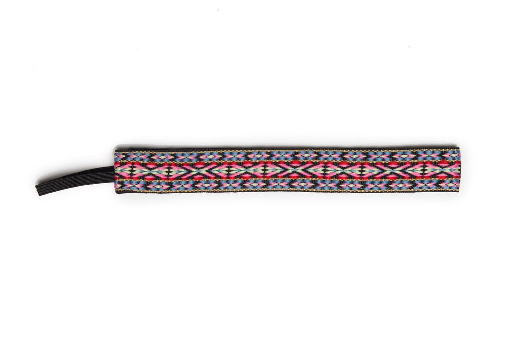 Banded Original Pink Red Geometric Headband 1404 Headband
