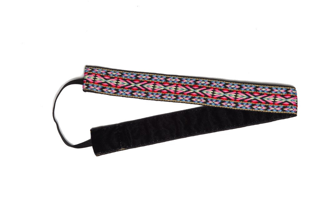 Banded Original Pink Red Geometric Headband 1404 Headband