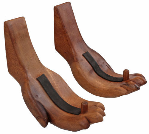 SUP Stand Up Paddle Board Wooden Hand Racks Set of 2 Wall Rack