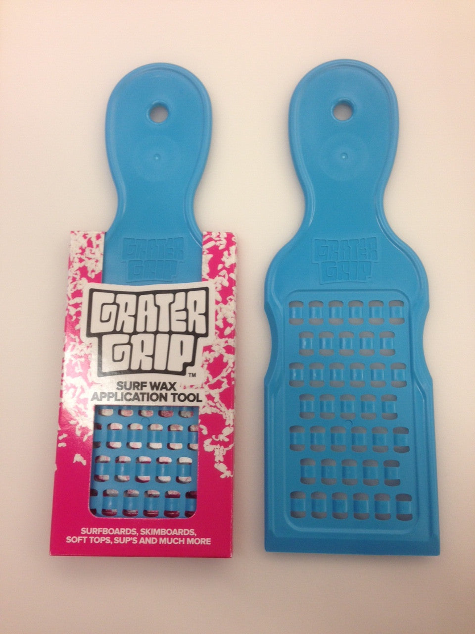 Grater Grip BLUE Surfboard Waxing Tool makes beads and bumps fast surf wax application tool Surf Wax