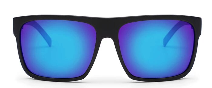 Otis After Dark Reflect Sunglasses - Black Matte Blue Mirror Polarized Sunglasses