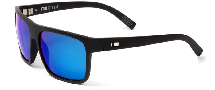 Otis After Dark Reflect Sunglasses - Black Matte Blue Mirror Polarized Sunglasses