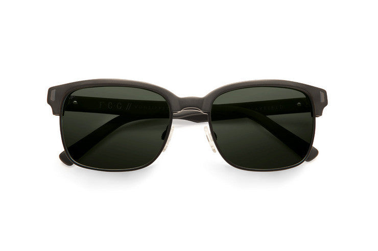 Vonzipper Mayfield Black Satin Grey Polarized Sunglasses SMPF7MAY Sunglasses