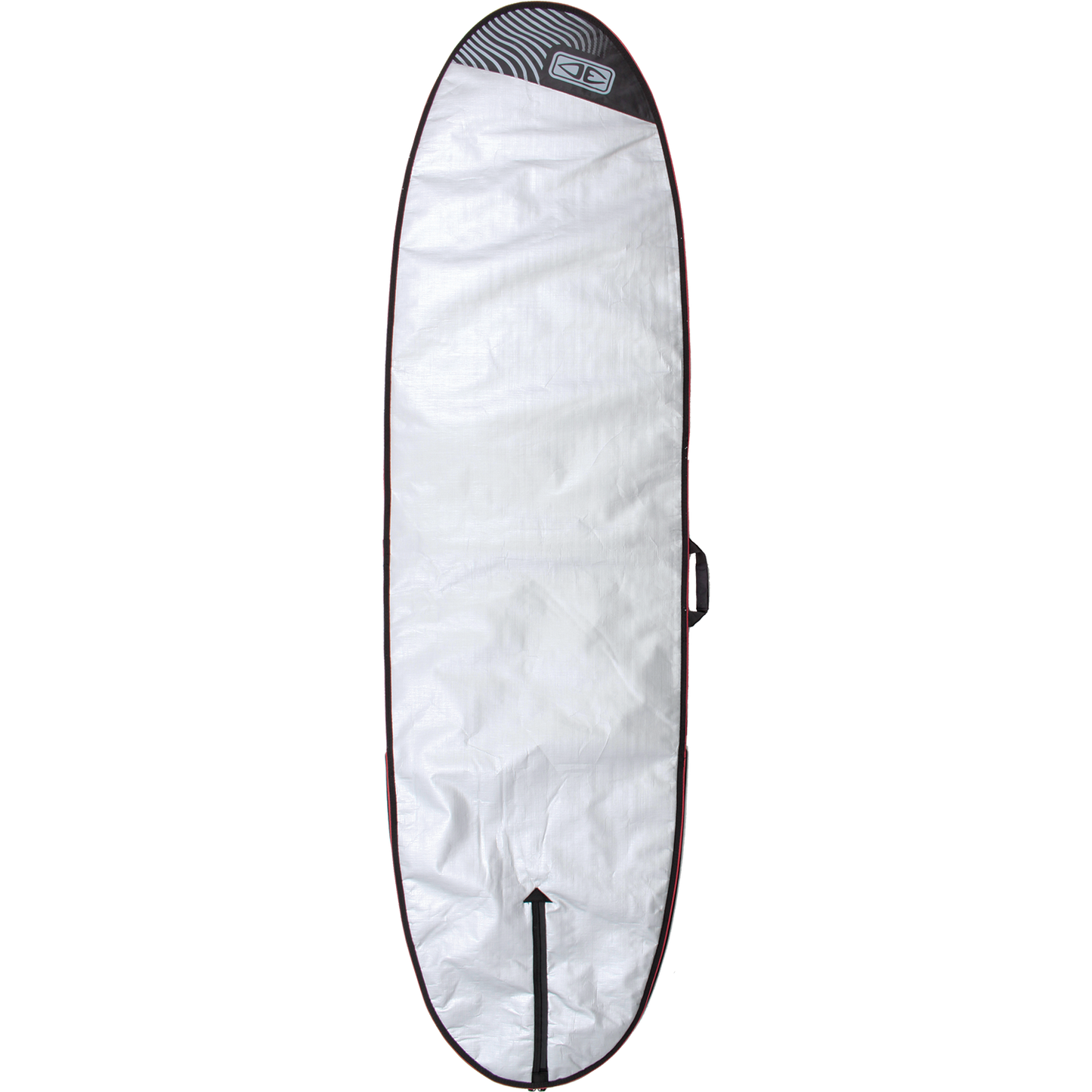 Ocean And Earth Barry Basic Longboard Bag Cover 9"2 - Silver Black Red surfboard bag