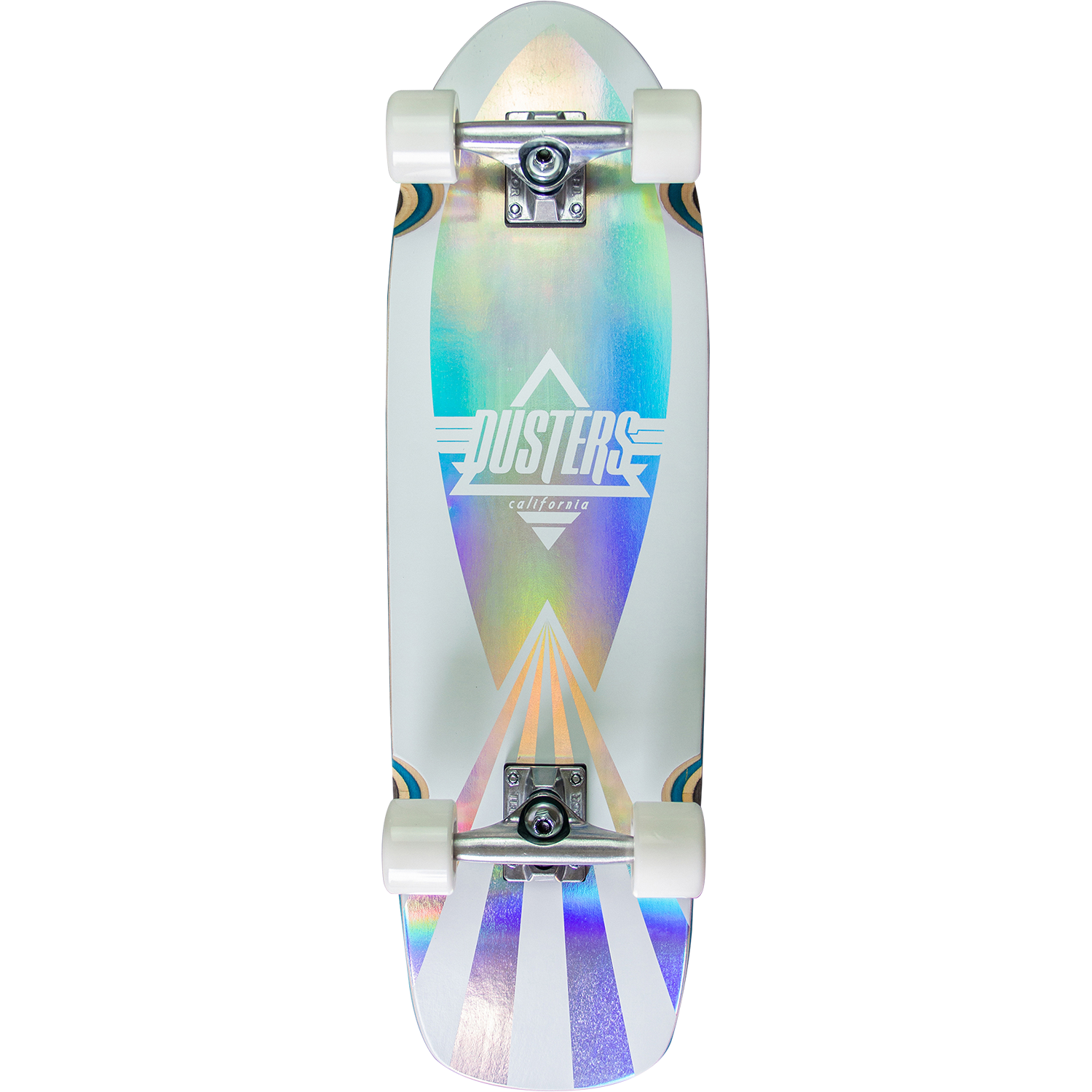 Dusters CAZH COSMIC CRUISER COMPLETE-Skateboard 29.5" Holographic Longboard Complete