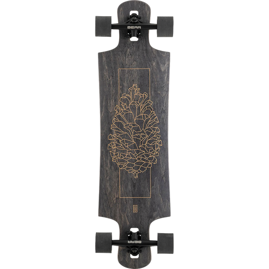 Landyachtz DROP HAMMER BLACK PINECONE COMPLETE-10x36.5 Skateboard Longboard Skateboard