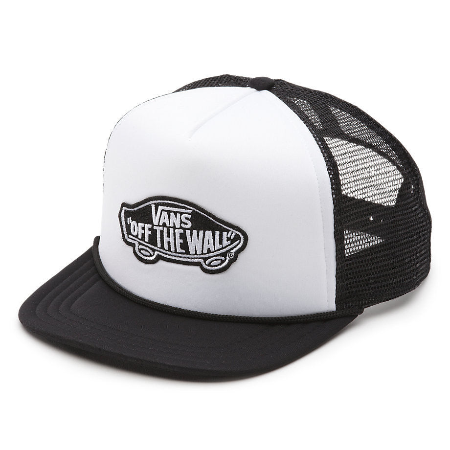 Vans Classic Patch Trucker Hat Black White VN00H2VYB2 Mens Hat
