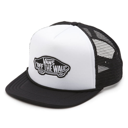 Vans Classic Patch Trucker Hat Black White VN00H2VYB2 Mens Hat