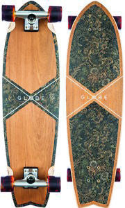 Globe Chromatic Cruiser 33.1" Teak Floral Couch Cruiser Skateboard Longboard Complete