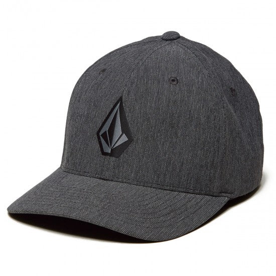 Volcom Full Stone Xfit Hat - Dark Charcoal Mens Hat