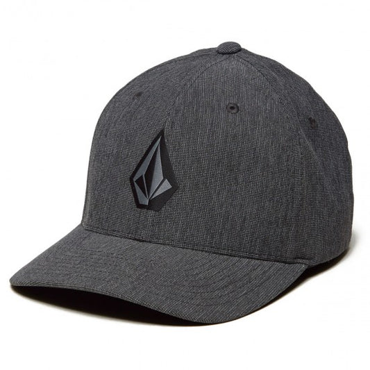 Volcom Full Stone Xfit Hat - Dark Charcoal Mens Hat