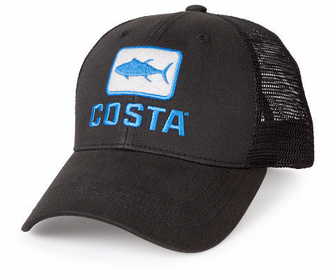 Costa Tuna Trucker Black Hat HA41BL Mens Hat