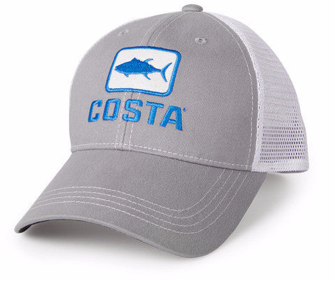 Costa Tuna Trucker Grey White Hat HA41G Mens Hat
